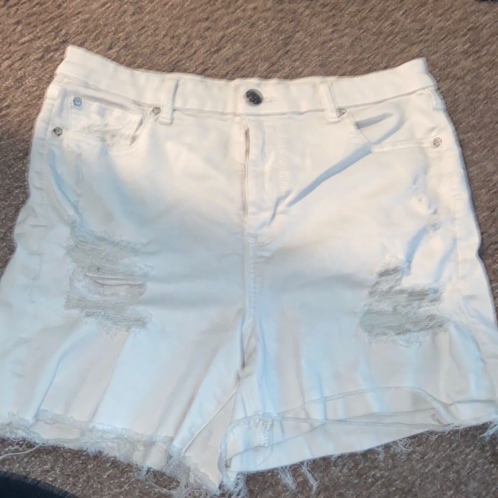 American Eagle Super Stretch White Shorts